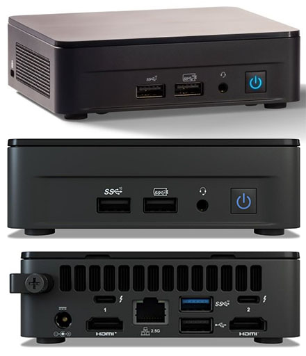 Intel NUC12WSKi7 (Intel Core i7-1260P up to 4,70GHz, 2x HDMI, 2x Thunderbolt 4)